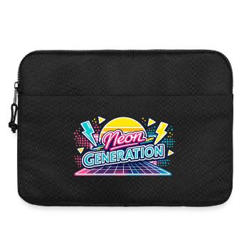 Ambiance rétro de la génération néon - Sacoche pour ordinateur portable 15 pouces - noir - Devant