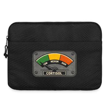 Cortisol Low Meter Biology Fun - Laptop bag 15" - black - Front