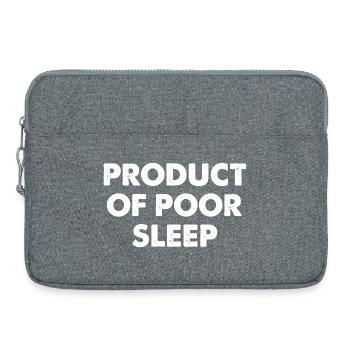 Résultat d’un mauvais sommeil - Sacoche pour ordinateur portable 15 pouces - gris chiné - Devant