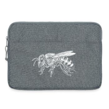 abeille - Sacoche pour ordinateur portable 15 pouces - gris chiné - Devant