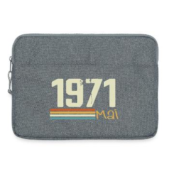 Mai 1971 - Sacoche pour ordinateur portable 15 pouces - gris chiné - Devant