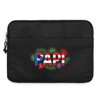 Papi Puerto Rico Flagge Urlaub - Laptoptasche 15" - Schwarz - Vorne