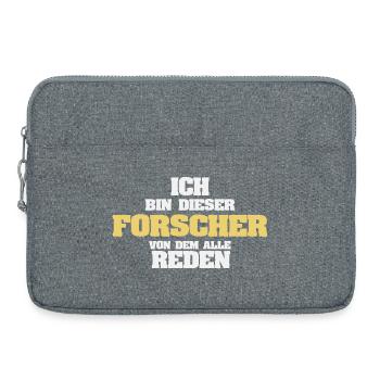Arbeit Forscher - Laptoptasche 15" - Grau meliert - Vorne