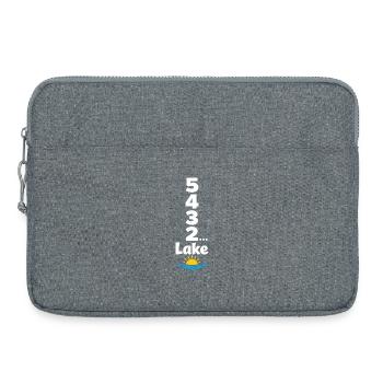 Compte à rebours du week-end du lac vers les journées en mer - Sacoche pour ordinateur portable 15 pouces - gris chiné - Devant