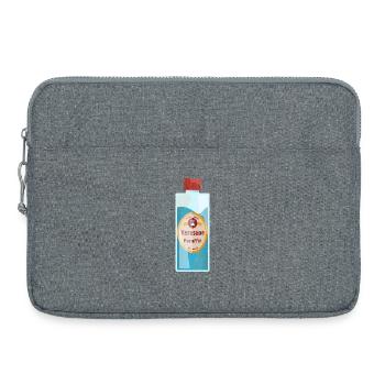 Étiquette vintage de bouteille de kérosène parafine - Sacoche pour ordinateur portable 15 pouces - gris chiné - Devant