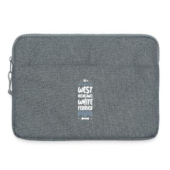 WEST_HIGHLAND_WHITE_TERRIER - Laptop bag 15" - heather grey - Front
