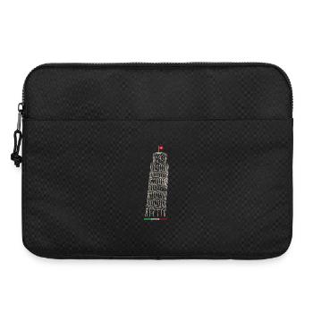 Schiefe Turm von Pisa - Laptoptasche 15" - Schwarz - Vorne