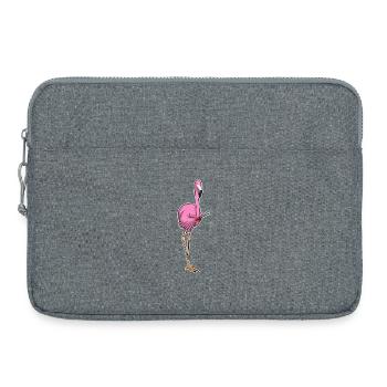 Flamingo Coiffeur Pince à cheveux - Sacoche pour ordinateur portable 15 pouces - gris chiné - Devant