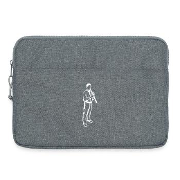 Petit clarinettiste - Sacoche pour ordinateur portable 15 pouces - gris chiné - Devant