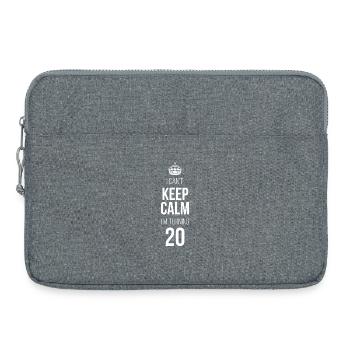 Je n’arrive pas à me calmer, j’ai 20 ans - Sacoche pour ordinateur portable 15 pouces - gris chiné - Devant