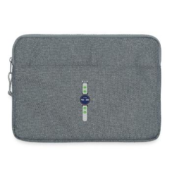 Temps du cannabis 420 - Sacoche pour ordinateur portable 15 pouces - gris chiné - Devant