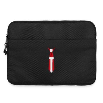 Denmark Tie – Flaggendesign - Laptoptasche 15" - Schwarz - Vorne