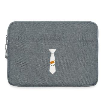 Cyprus Tie – Flaggendesign - Laptoptasche 15" - Grau meliert - Vorne
