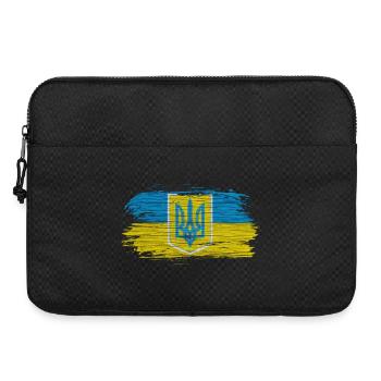 Ukraine Flaggen Design mit den Nationalfarben - Laptoptasche 15" - Schwarz - Vorne