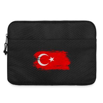 Drapeau de la Turquie / Cadeau Istanbul Izmir - Sacoche pour ordinateur portable 15 pouces - noir - Devant
