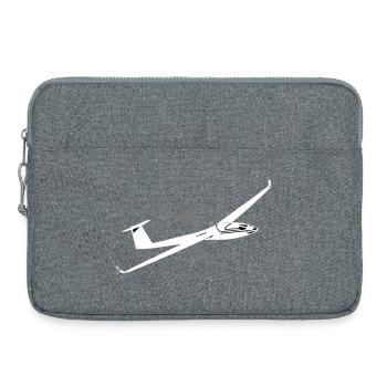 Voiliers... - Sacoche pour ordinateur portable 15 pouces - gris chiné - Devant