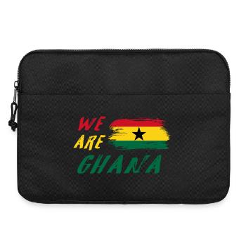 we are Ghana flags design - Laptop bag 15" - black - Front