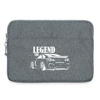 The Legend Cars Symbol GTR Illustration Graphic - Laptop bag 15" - heather grey - Front