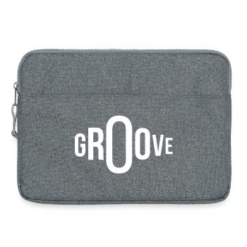 groove, groover, fan de musique - Sacoche pour ordinateur portable 15 pouces - gris chiné - Devant