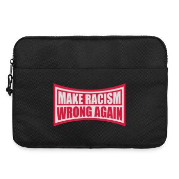 Rendre le racisme répréhensible - Sacoche pour ordinateur portable 15 pouces - noir - Devant