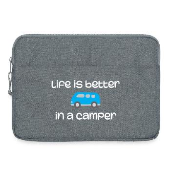 Life is Better in a Camper - Laptop bag 15" - heather grey - Front
