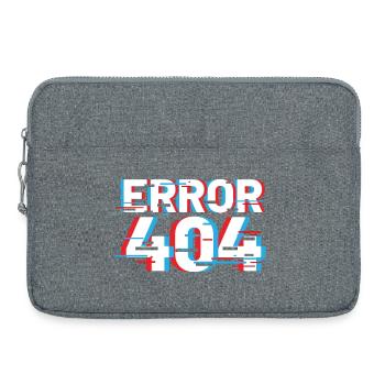 Error 404 Glitch - Laptop bag 15" - heather grey - Front