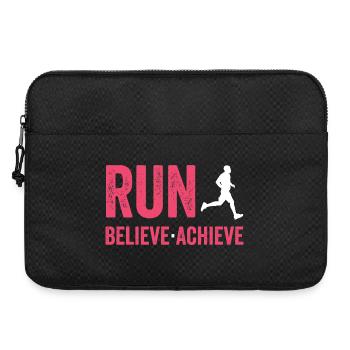 Marathon - Run. Believe. Achieve. - Laptop bag 15" - black - Front