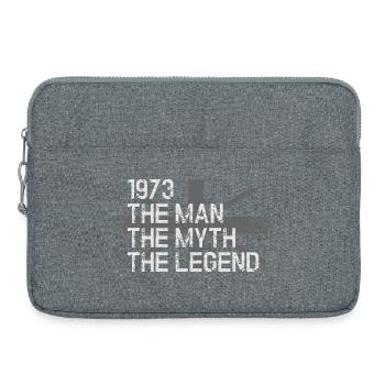 1973 The Man Myth The Legend - Laptop bag 15" - heather grey - Front