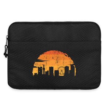 Sunset Skyline Silhouette - Laptop bag 15" - black - Front