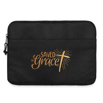 Sauvé par Grace Lettering - Sacoche pour ordinateur portable 15 pouces - noir - Devant
