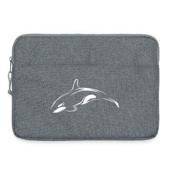 Killer Whale Fish Sea Ocean Illustration Animal - Laptop bag 15" - heather grey - Front