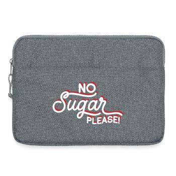 Anti-Sügar Flashing Passion Message - Laptop bag 15" - heather grey - Front