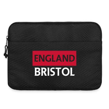 England City Skyline in Red and White - Laptop bag 15" - black - Front
