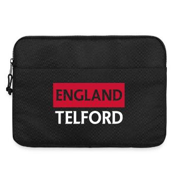 Englische Wimpel mit Telford-Text - Laptoptasche 15" - Schwarz - Vorne