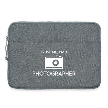 Trust Me I'm a Photographer - Laptop bag 15" - heather grey - Front