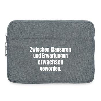 Wachstum Zwischen Klausuren - Laptoptasche 15" - Grau meliert - Vorne