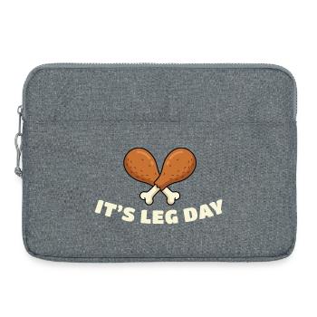 Leg Day Drumsticks Duo - Laptop bag 15" - heather grey - Front