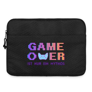 Game Over Mythos Pixel Gradient - Laptoptasche 15" - Schwarz - Vorne
