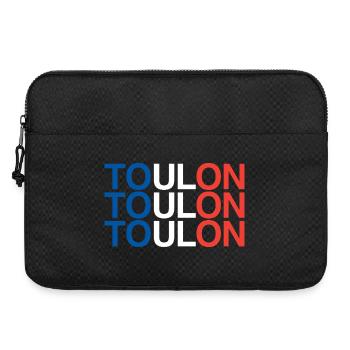 Toulon, France, France - Sacoche pour ordinateur portable 15 pouces - noir - Devant