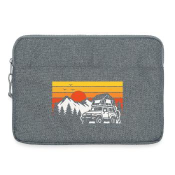 Chemise de camping sur le toit pour les amateurs de tout-terrain - Sacoche pour ordinateur portable 15 pouces - gris chiné - Devant