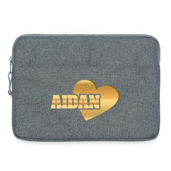 Aidan dans le rôle de Love - Sacoche pour ordinateur portable 15 pouces - gris chiné - Devant