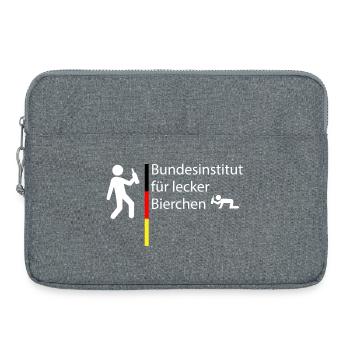 Malle 2026 Bundesinstitut für lecker Bierchen - Laptoptasche 15" - Grau meliert - Vorne