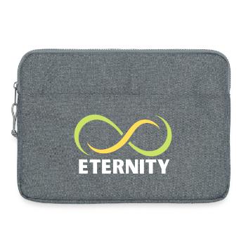Ewigkeits-Infinity-Band-Emblem - Laptoptasche 15" - Grau meliert - Vorne