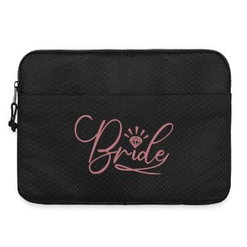 Braut Passende Verlobung Braut Dusche Hochzeit - Laptoptasche 15" - Schwarz - Vorne