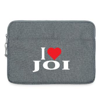 nom du t-shirt J’aime Joi idée cadeau t-shirt - Sacoche pour ordinateur portable 15 pouces - gris chiné - Devant