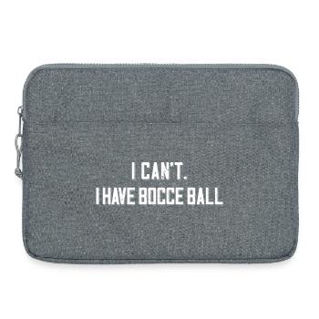 Je ne peux pas avoir de boule de pétanque avec Jack Bocci jeu de pétanque - Sacoche pour ordinateur portable 15 pouces - gris chiné - Devant
