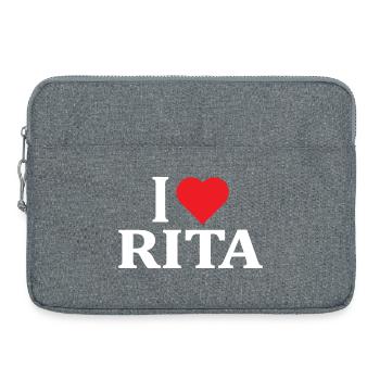 T-Shirt Ich liebe Rita T-Shirt Geschenkidee - Laptoptasche 15" - Grau meliert - Vorne