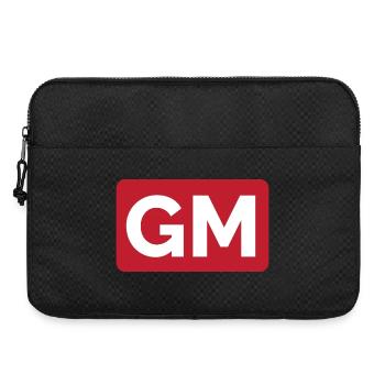 Schach Großmeister Logo Schachtitel Turnier icon - Laptoptasche 15" - Schwarz - Vorne