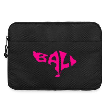 Bali Karte Künstlerisches Typografie-Design - Laptoptasche 15" - Schwarz - Vorne