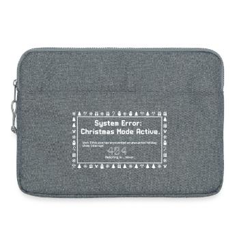 Christmas Mode Active - Laptoptasche 15" - Grau meliert - Vorne
